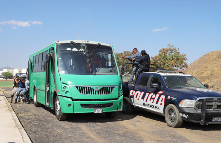 Policía española capacita a policías de Hidalgo