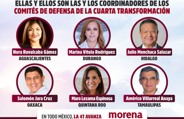 Candidatos a gobernador por parte de Morena