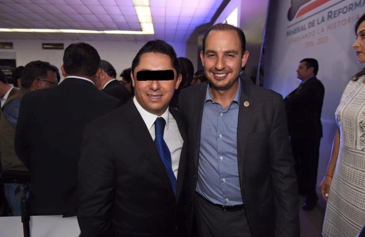 Raúl Camacho con el líder nacional del PAN