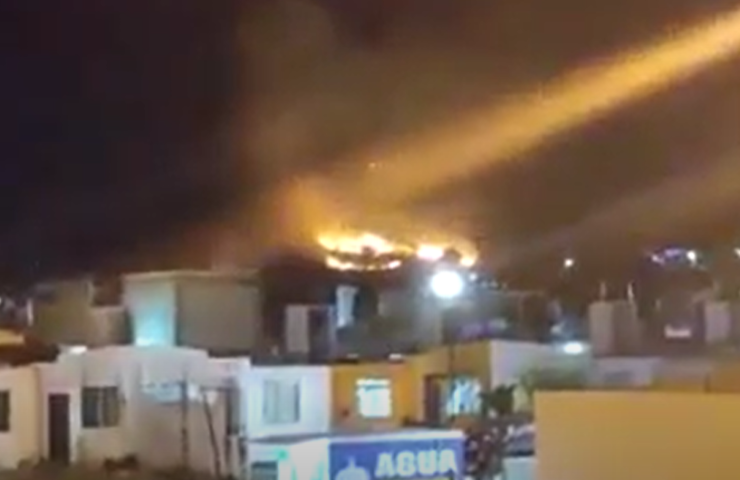 Incendio en cerro de Mineral de la Reforma