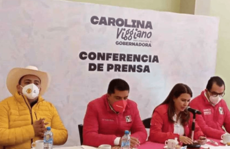 Conferencia de prensa de Carolina Viggiano