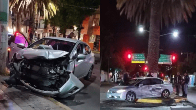 Chocan dos autos en avenida Revolución