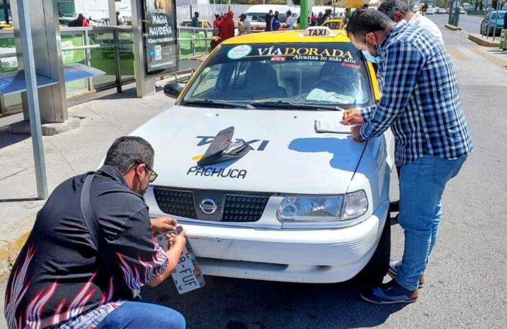 Taxis de Pachuca son sancionados