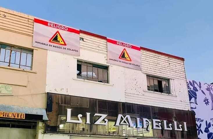inmueble a punto de colapsar en Pachuca
