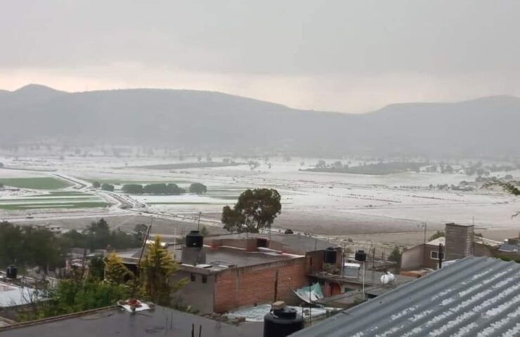 Granizada en Tlanalapa, Zempoala y Tepeapulco