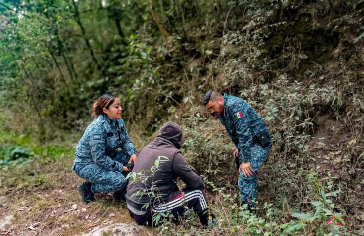 Se extravió en Mineral del Chico y lo rescatan policías estatales