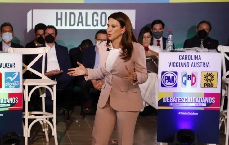 Carolina Viggiano participa en debate organizado por la COPARMEX