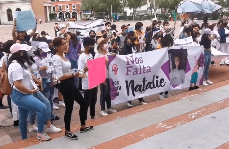 Marchan por desaparición de Natalie en Pachuca