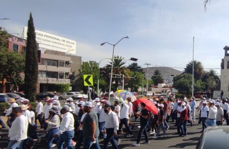 Marcha a favor de AMLO en Pachuca