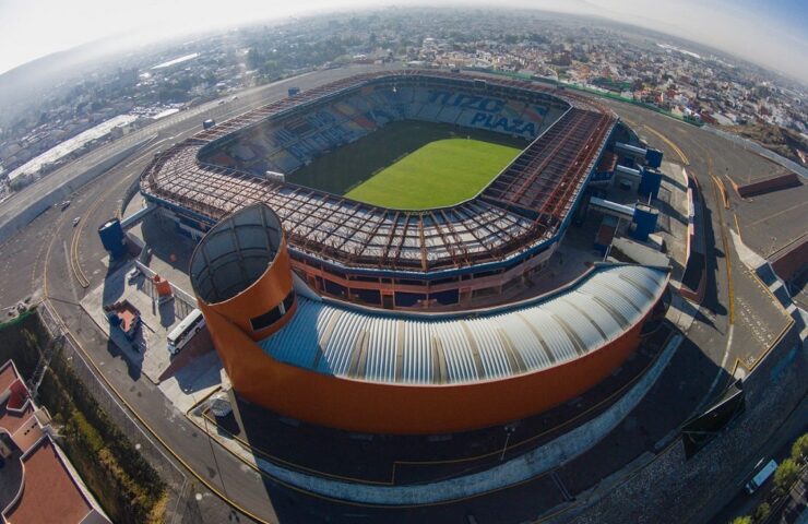 Estadio Hidalgo desde el cielo