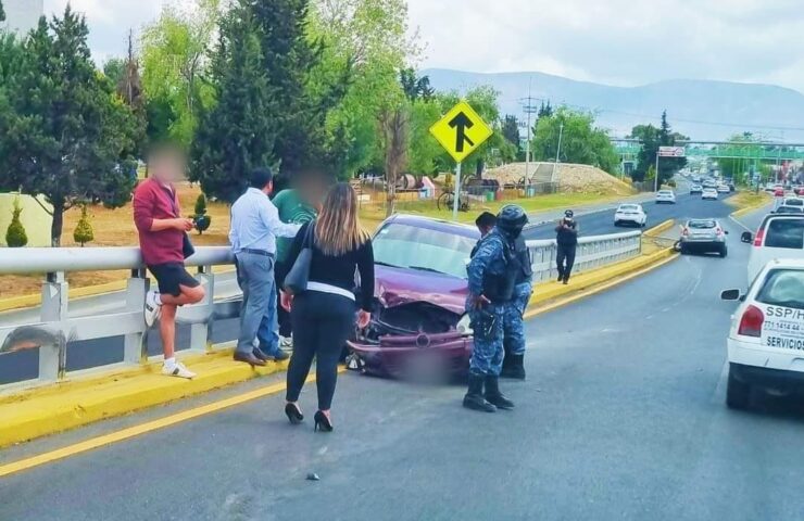 Accidente en el retorno del ISSSTE Pachuca