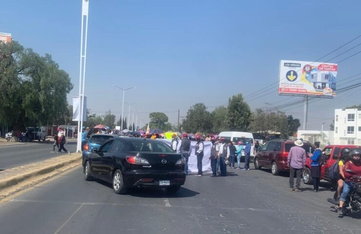 Manifestaciones y destrozos en Tizayuca