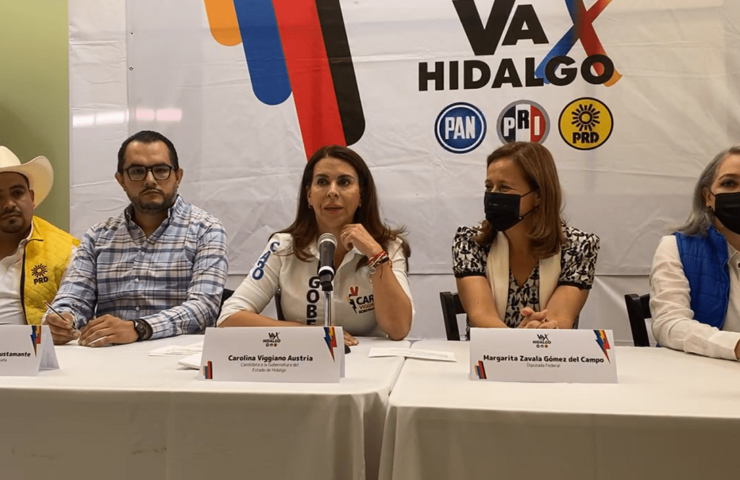 Margarita Zavala visita Hidalgo para apoyar a Carolina Viggiano