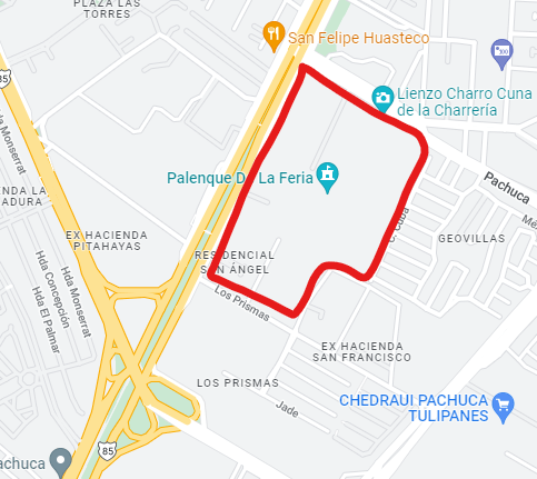 Ubicación de la Feria de Pachuca 2022