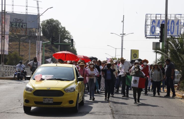 Marcha a favor del INE en Pachuca desata burlas de la población