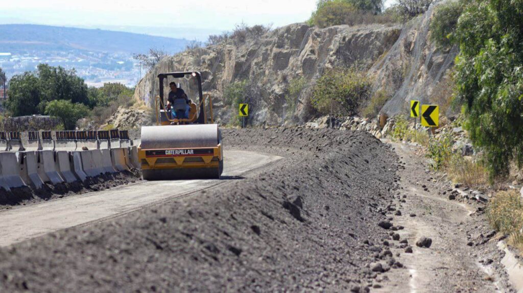 Obras de rehabilitación en el corredor de la montaña