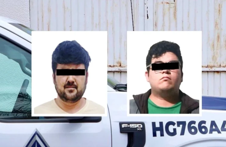 fotos de dos presuntos abusadores de menores detenidos en Pachuca