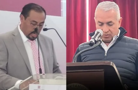 El alcalde de Pachuca Sergio Baños y el alcalde de Atotonilco el Grande Hugo Ramirez